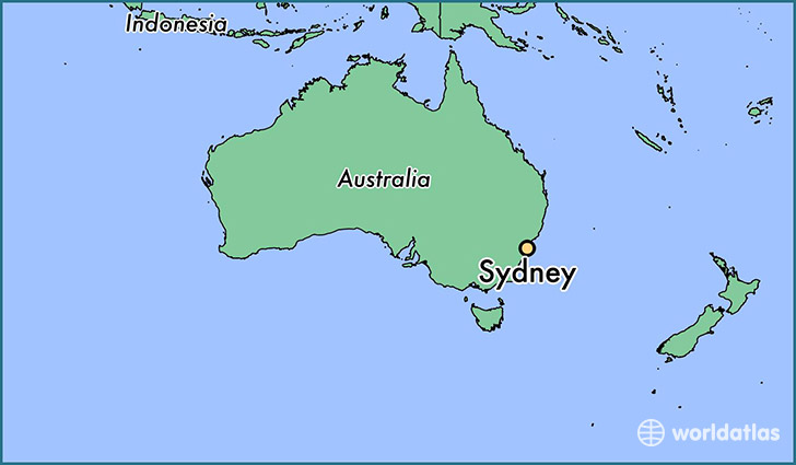 Sydney On World Map Cinemergente
