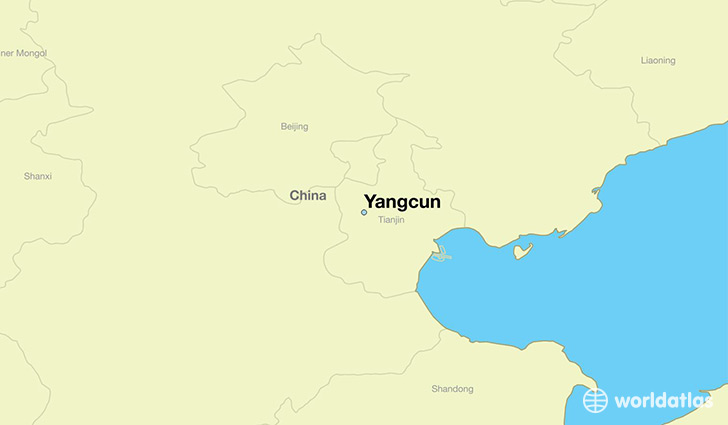 map showing the location of Yangcun