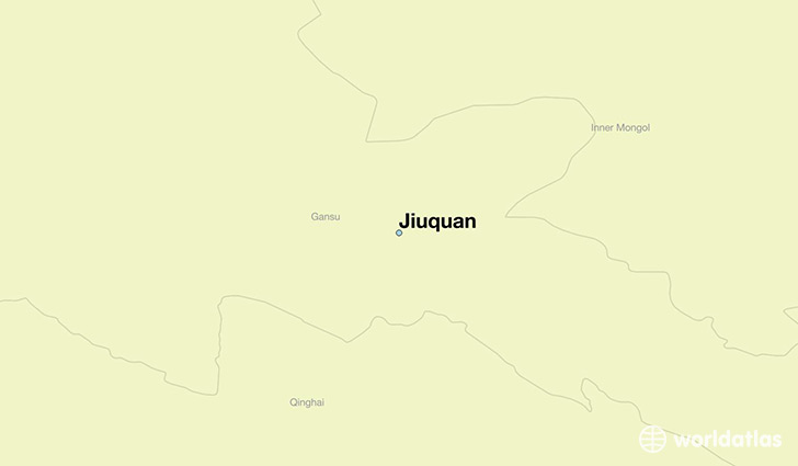 map showing the location of Jiuquan