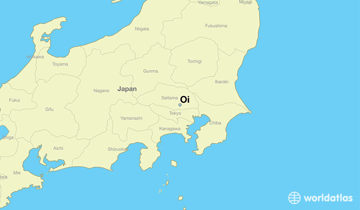 map showing the location of Oi