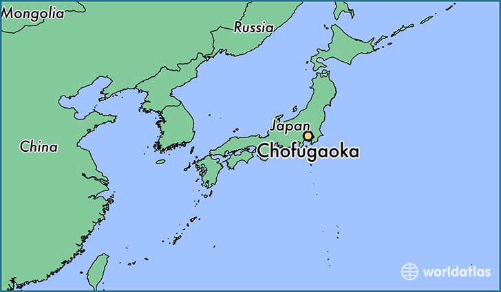 map showing the location of Chofugaoka