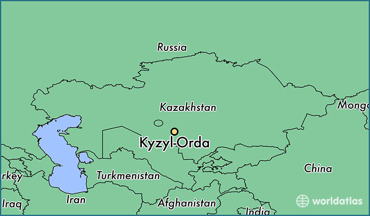 map showing the location of Kyzyl-Orda