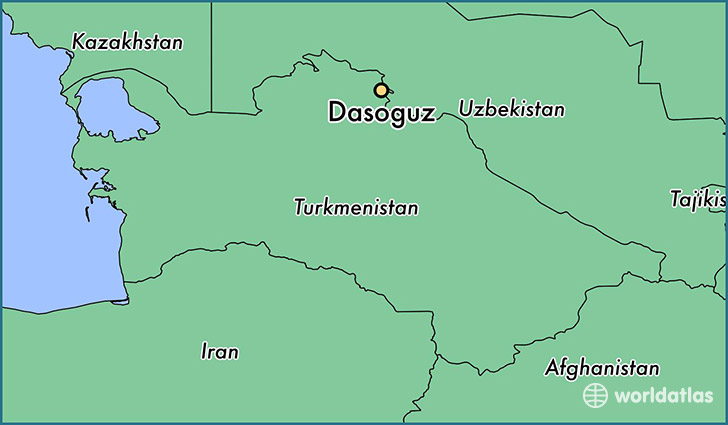 map showing the location of Dasoguz