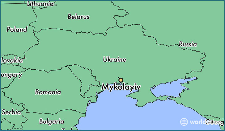 map showing the location of Mykolayiv