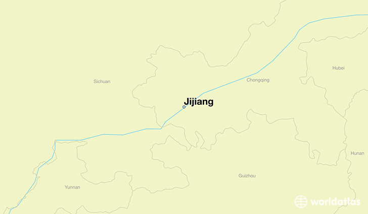 map showing the location of Jijiang