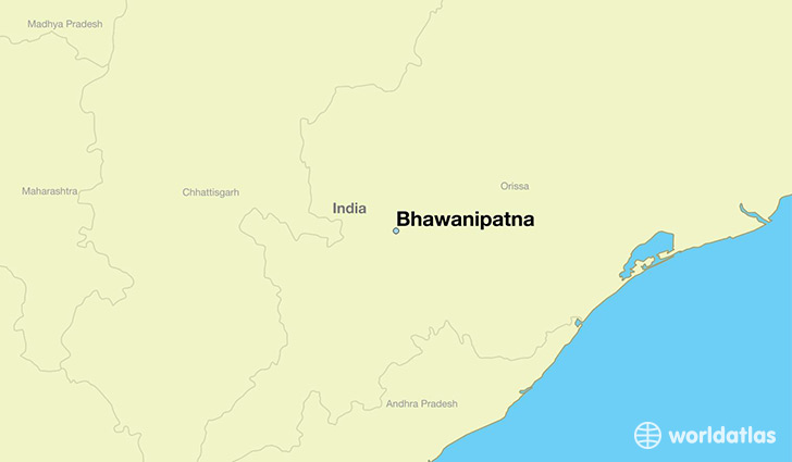 map showing the location of Bhawanipatna