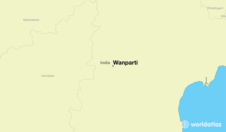 map showing the location of Wanparti