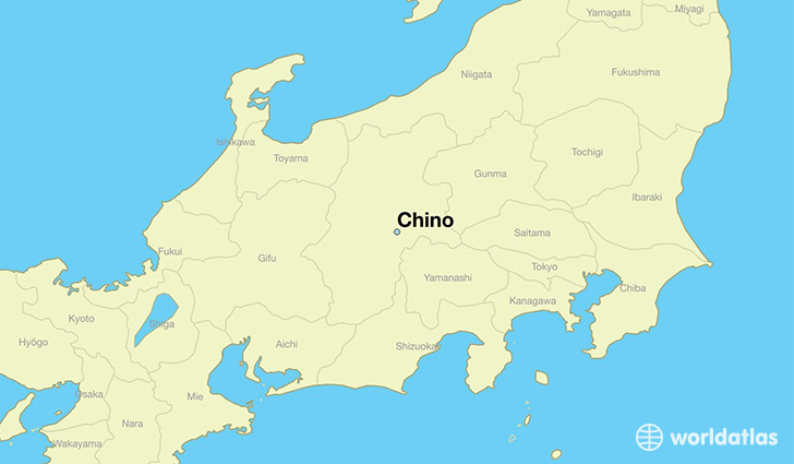 map showing the location of Chino