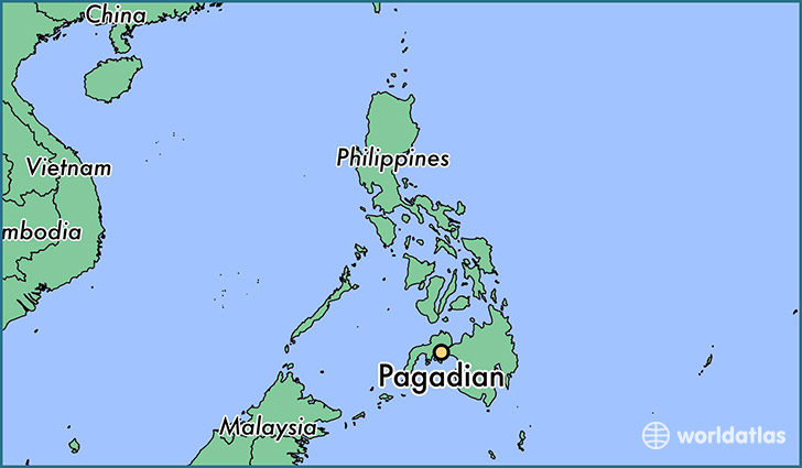 map showing the location of Pagadian