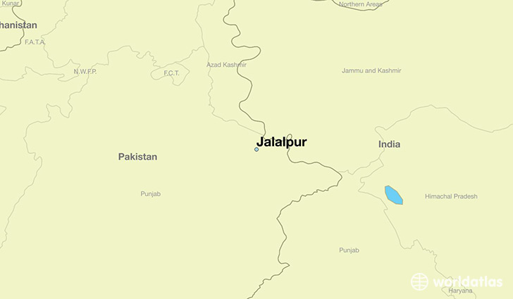 map showing the location of Jalalpur