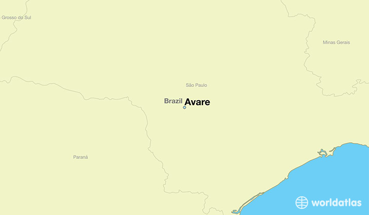 map showing the location of Avare
