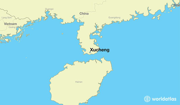 map showing the location of Xucheng
