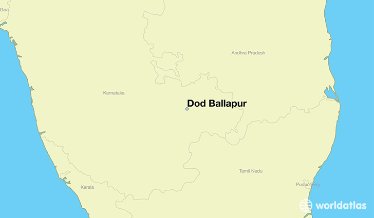 map showing the location of Dod Ballapur