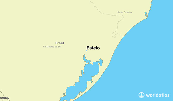 map showing the location of Esteio