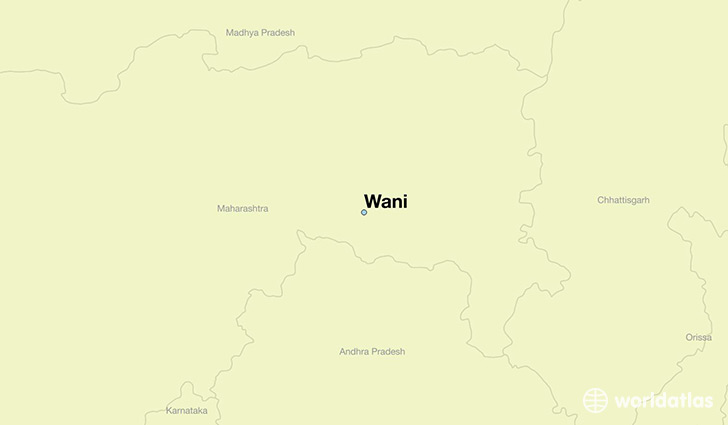 map showing the location of Wani
