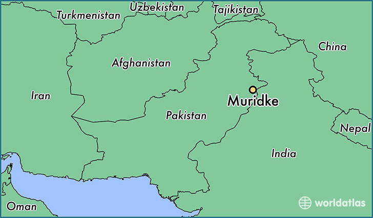 map showing the location of Muridke