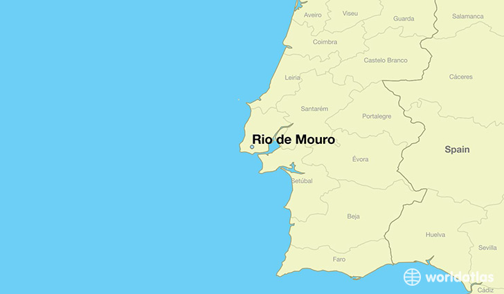 map showing the location of Rio de Mouro