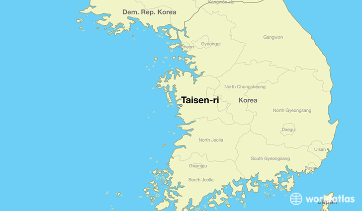 map showing the location of Taisen-ri