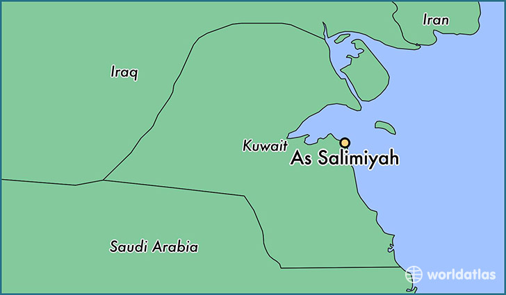 map showing the location of As Salimiyah