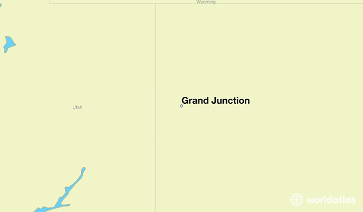 map showing the location of Grand Junction