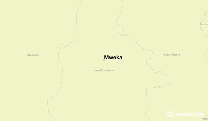 map showing the location of Mweka