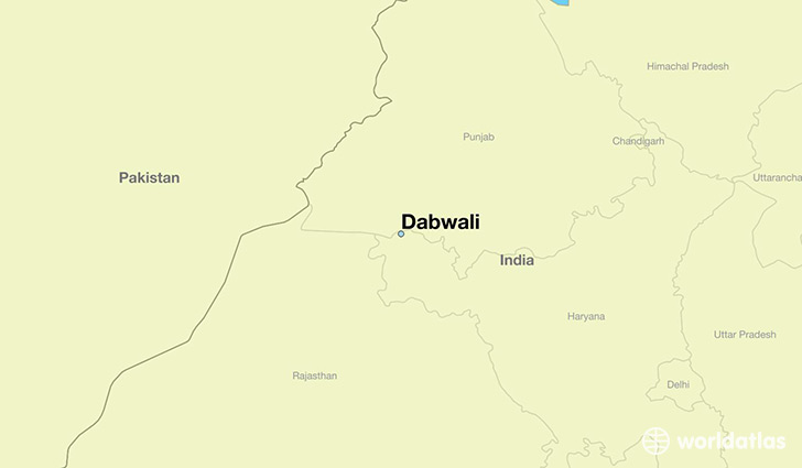 map showing the location of Dabwali