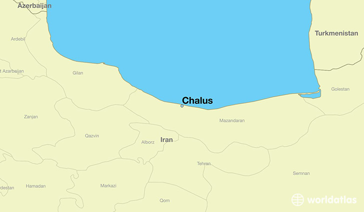 map showing the location of Chalus