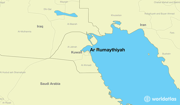 map showing the location of Ar Rumaythiyah