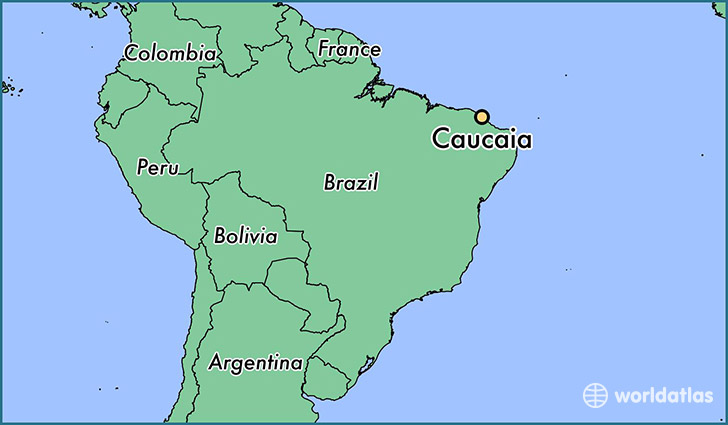 map showing the location of Caucaia