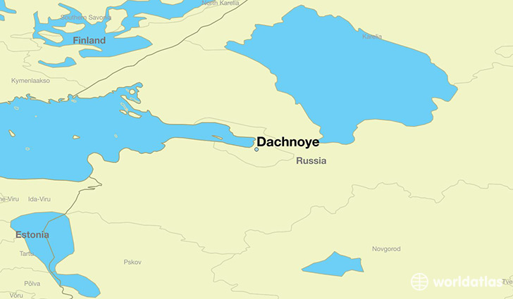 map showing the location of Dachnoye