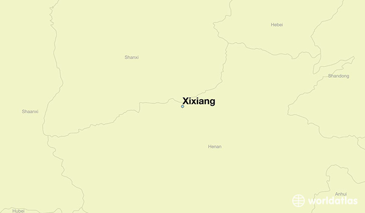 map showing the location of Xixiang