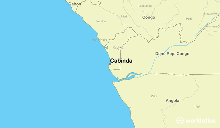 map showing the location of Cabinda