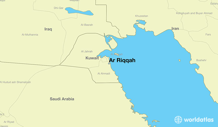 map showing the location of Ar Riqqah