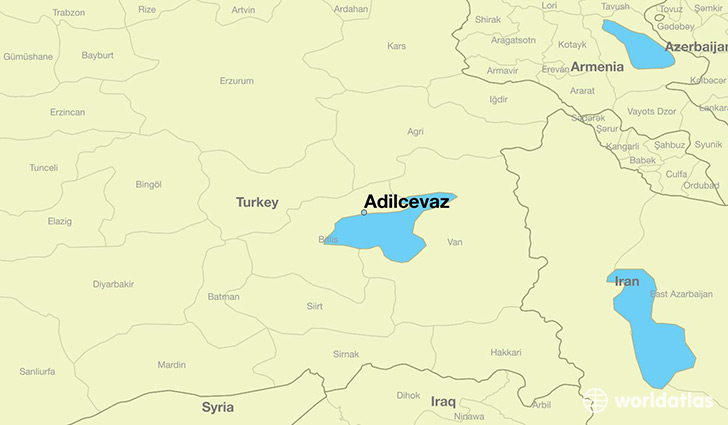 map showing the location of Adilcevaz