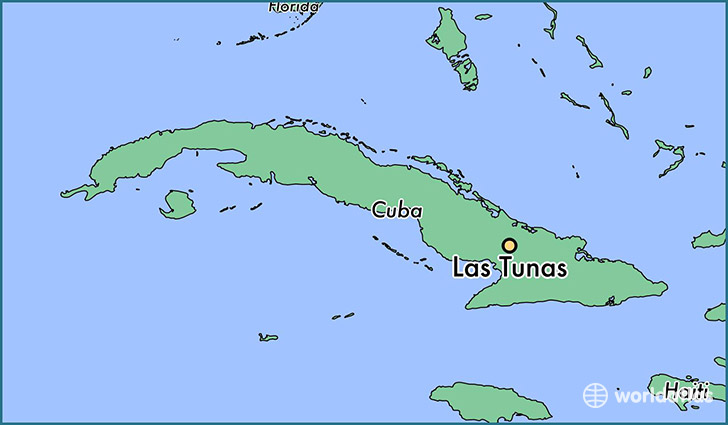 map showing the location of Las Tunas