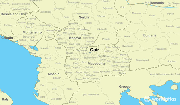 map showing the location of Cair