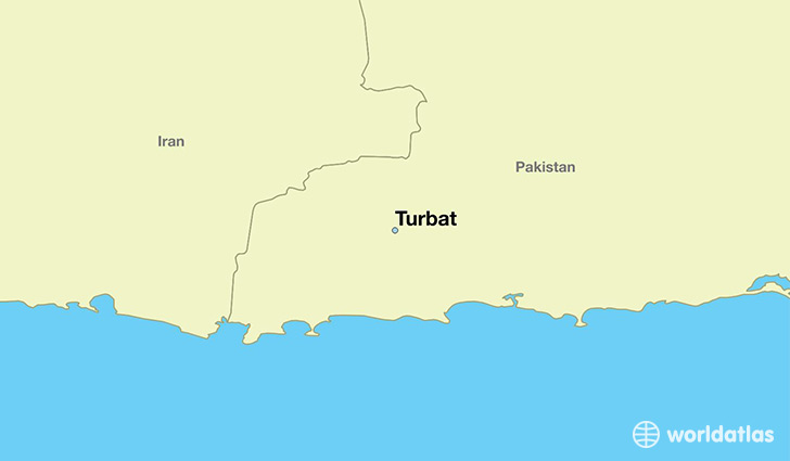 map showing the location of Turbat