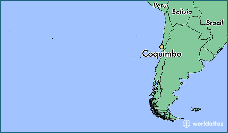 map showing the location of Coquimbo