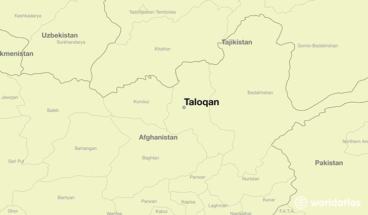 map showing the location of Taloqan