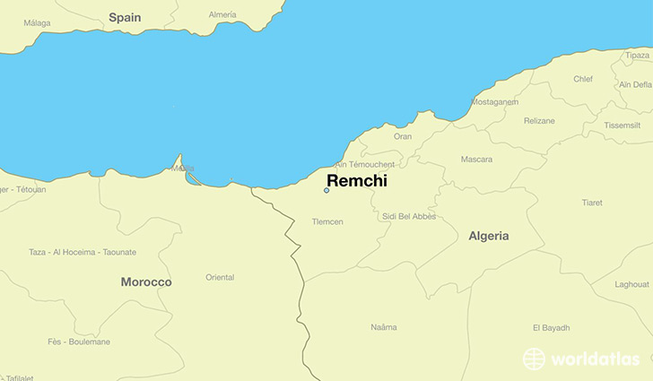 map showing the location of Remchi