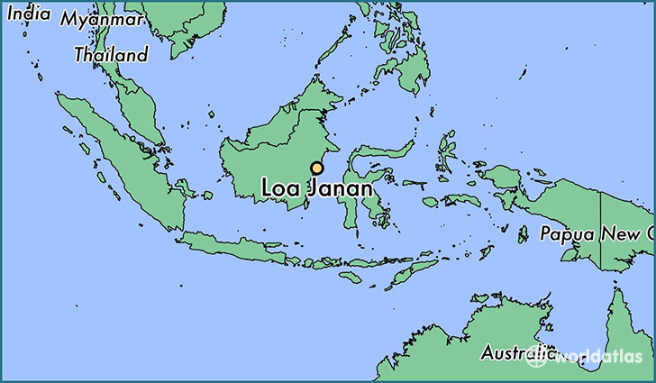 map showing the location of Loa Janan