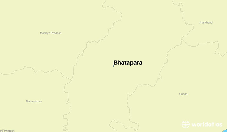 map showing the location of Bhatapara