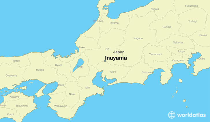 map showing the location of Inuyama