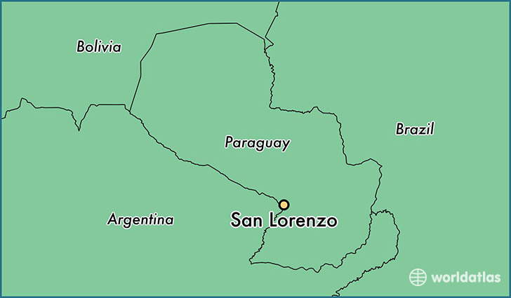 map showing the location of San Lorenzo