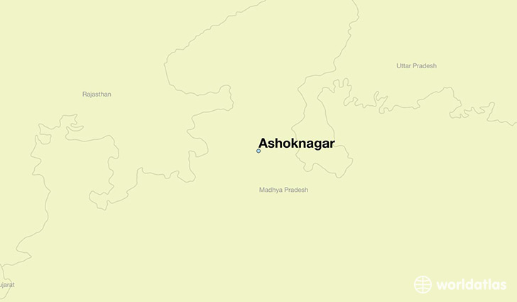 map showing the location of Ashoknagar