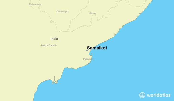 map showing the location of Samalkot