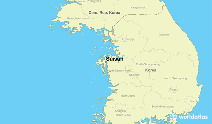 map showing the location of Suisan