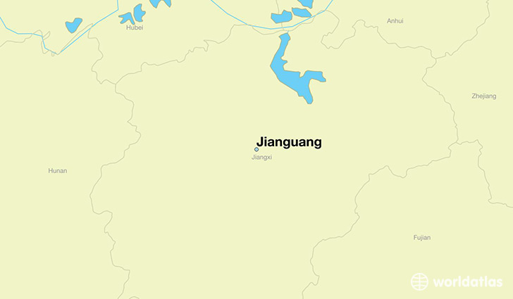 map showing the location of Jianguang