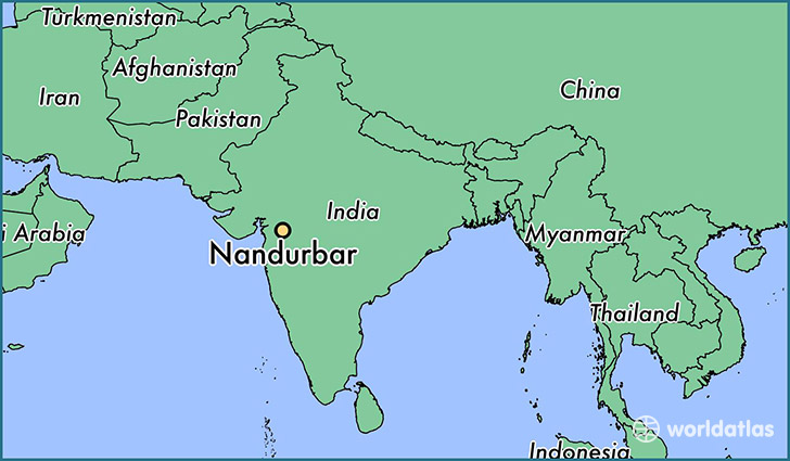map showing the location of Nandurbar