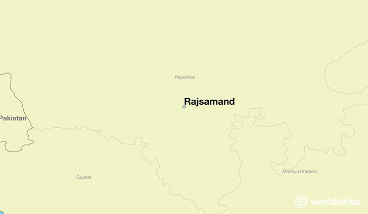 map showing the location of Rajsamand